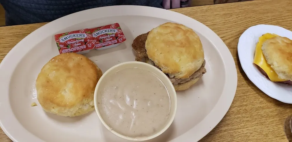 Country Ham Biscuit and Gravy
